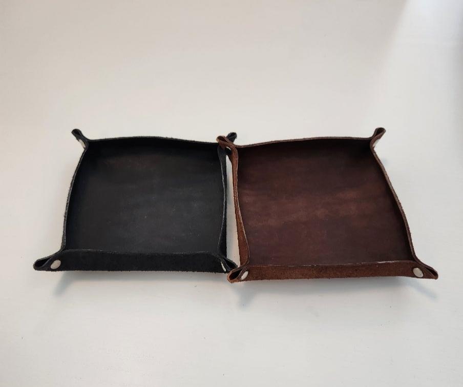 Plain Small Leather Valet Tray