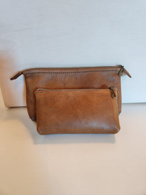 Leather Toiletries Bag Set