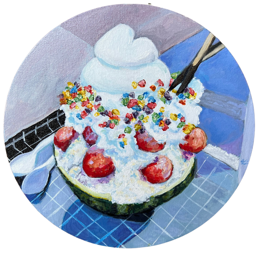 
            
                Load image into Gallery viewer, Watermelon Bingsu print 8x8
            
        