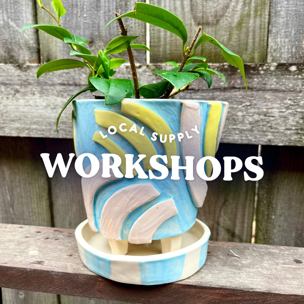 Pottery Flower Pot Workshop on 4/6 with AProctor Ceramics
