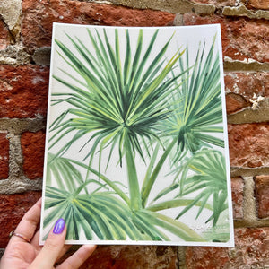 "Palmettos" Watercolor Fine Art Print