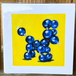 Blue Bead Dog print