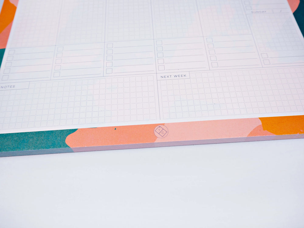 Palette Knife Weekly Planner Pad