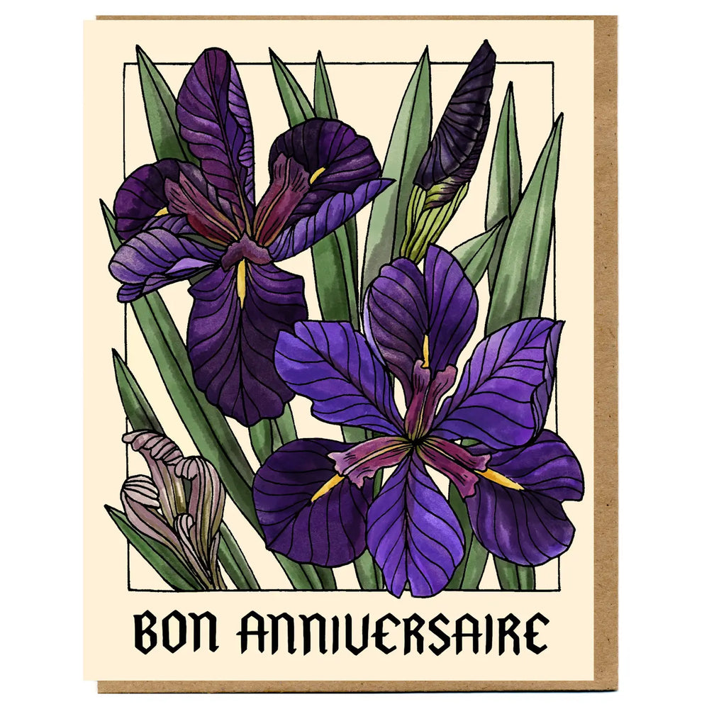 Bon Anniversaire Card - Iris