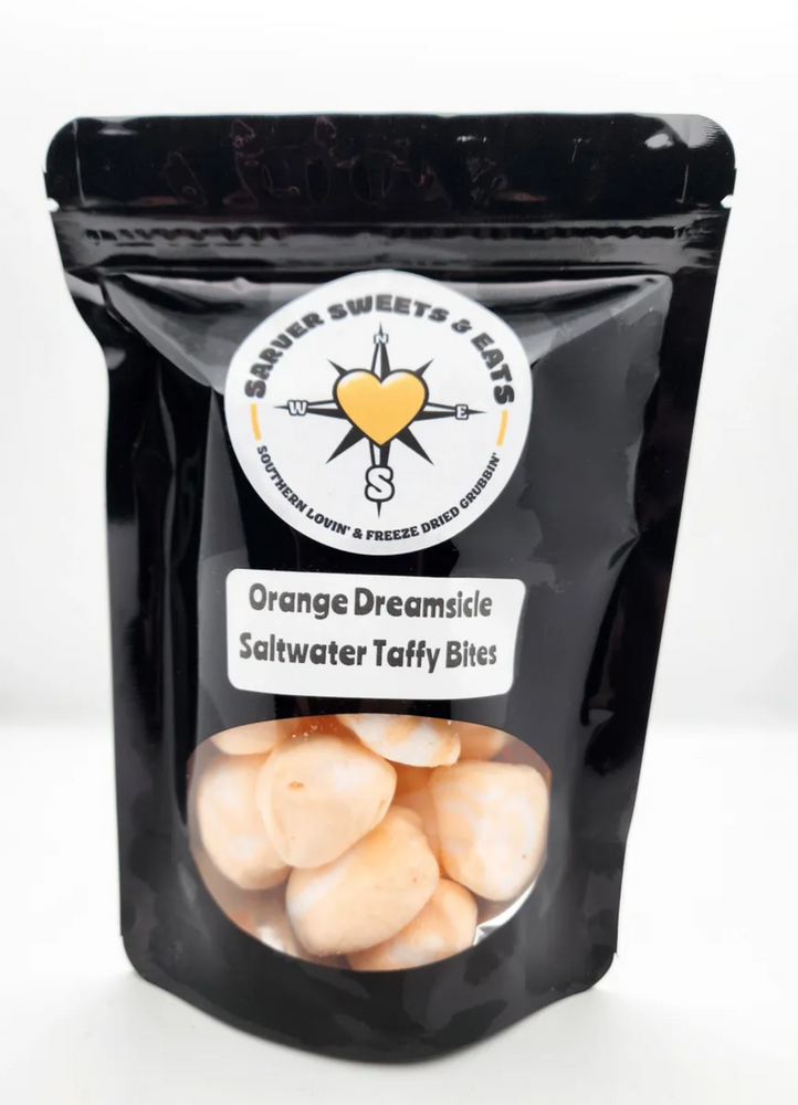 Freeze Dried Orange Dreamsicle Salt Water Taffy