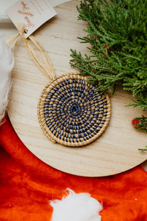 Woven Coaster Ornaments