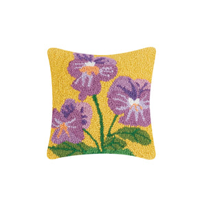 
            
                Load image into Gallery viewer, Pansies Hook Pillow
            
        