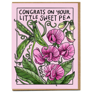 
            
                Load image into Gallery viewer, Congrats On Your Little Sweet Pea Card
            
        