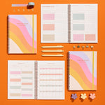 Academic Planner - Rainbow Waves - 2023-2024