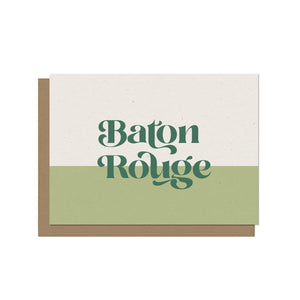 Baton Rouge Typography Card