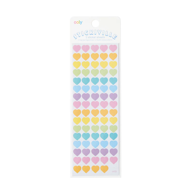 Rainbow Hearts Sticker Pack - OOLY