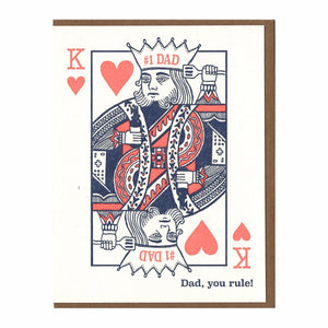 King of Hearts Dad Card