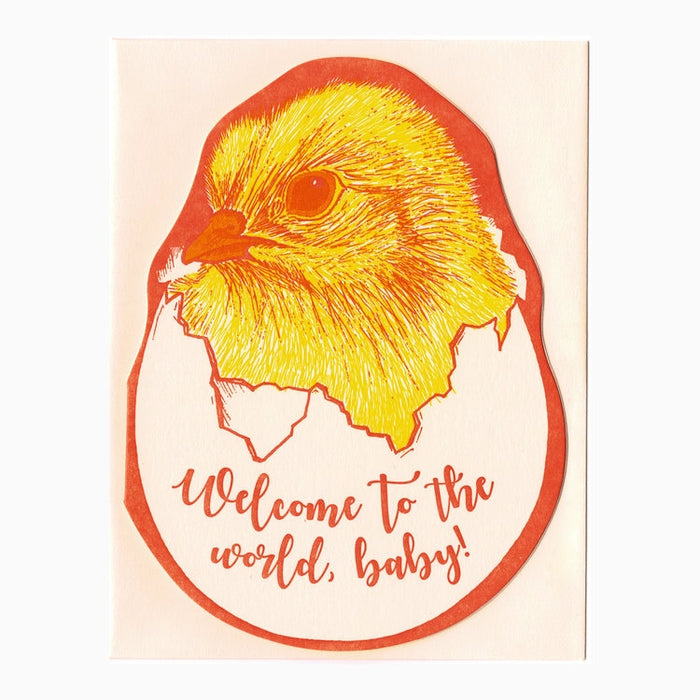 Welcome to the World Baby Chick Card
