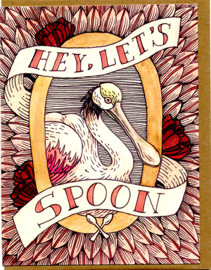 Hey Let's Spoon Card