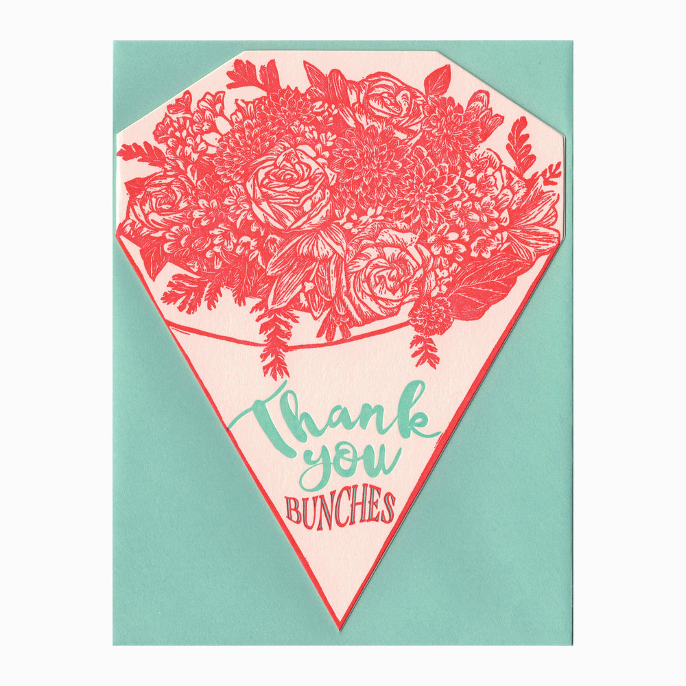 Thank You Bunches Bouquet Card