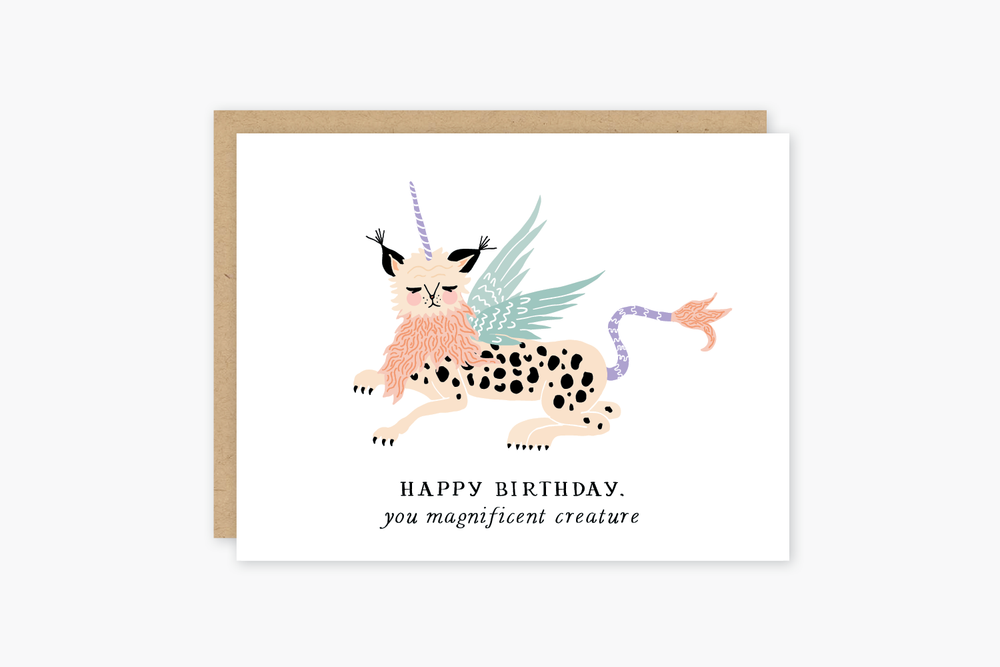 Birthday Creature Card