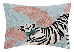 Stretching Tiger Hook Pillow