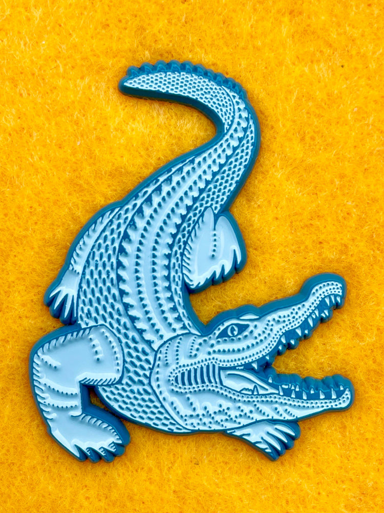 Alligator Blues Enamel Pin