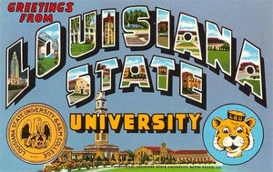 Greetings from Louisiana State University Postcard