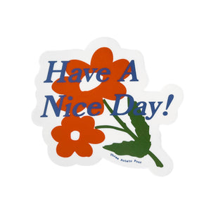 Orange Blossom "Have a Nice Day" Sticker -