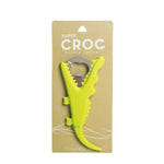 Silicone Green Gator Bottle Opener 6"