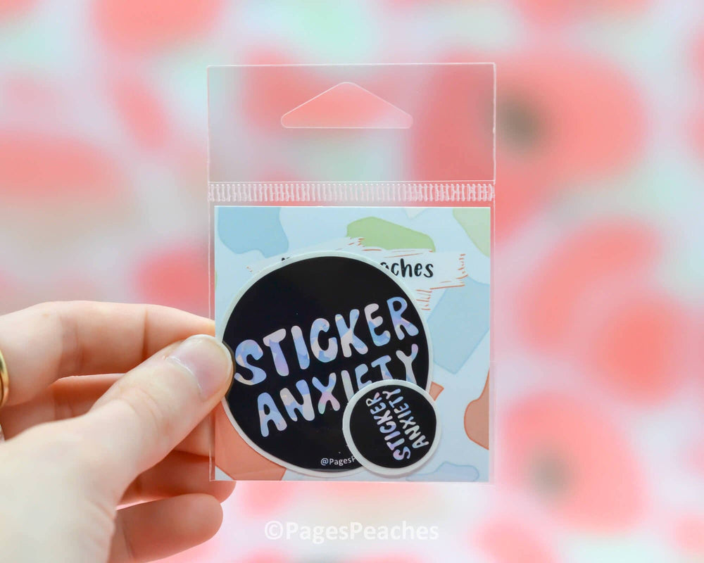 Sticker Anxiety - Holographic Sticker Pack Mini & Large