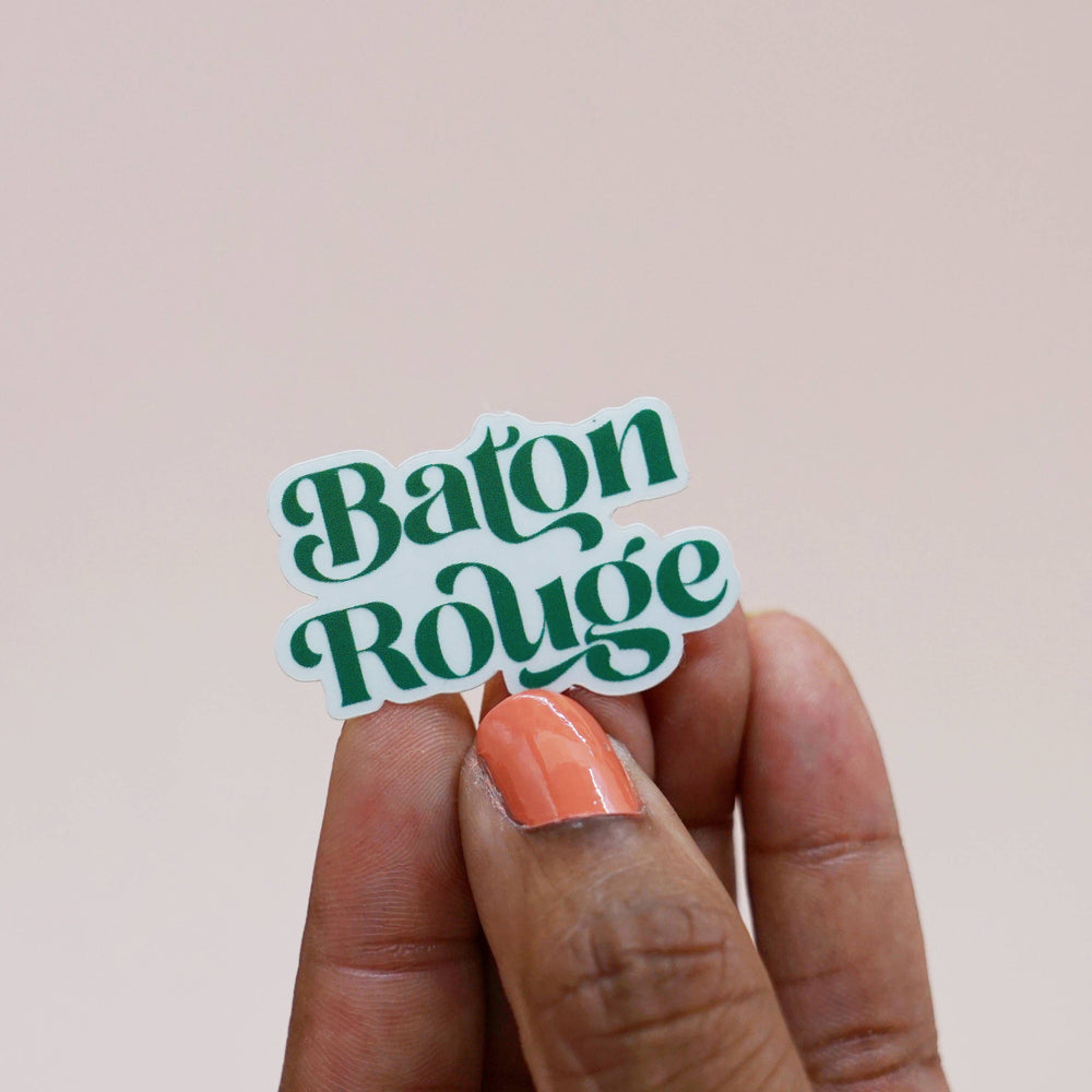 
            
                Load image into Gallery viewer, Baton Rouge Script Sticker
            
        