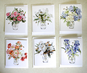 Mason Jar Greeting Cards - Set of 6