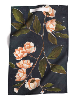 
            
                Load image into Gallery viewer, Night Magnolia Kitchen Towel
            
        