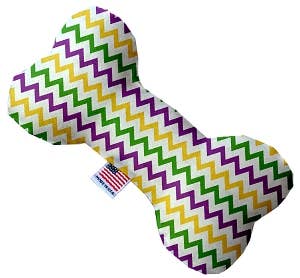 
            
                Load image into Gallery viewer, Mardi Gras Chevron Dog Toy 6&amp;quot;
            
        