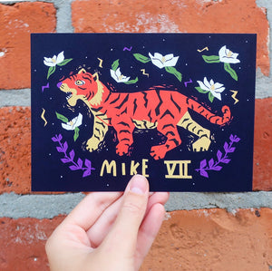Aline Prints + Design Mike VII the Tiger Greeting Card