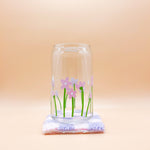 Flower Field Can Glass Cup