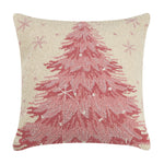 Pink Christmas Tree Hook Pillow