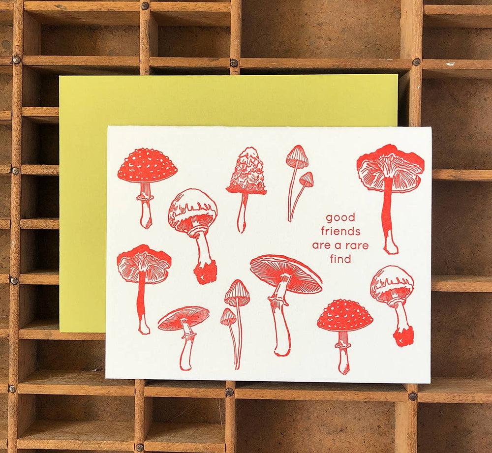 Mushroom Friendship Card