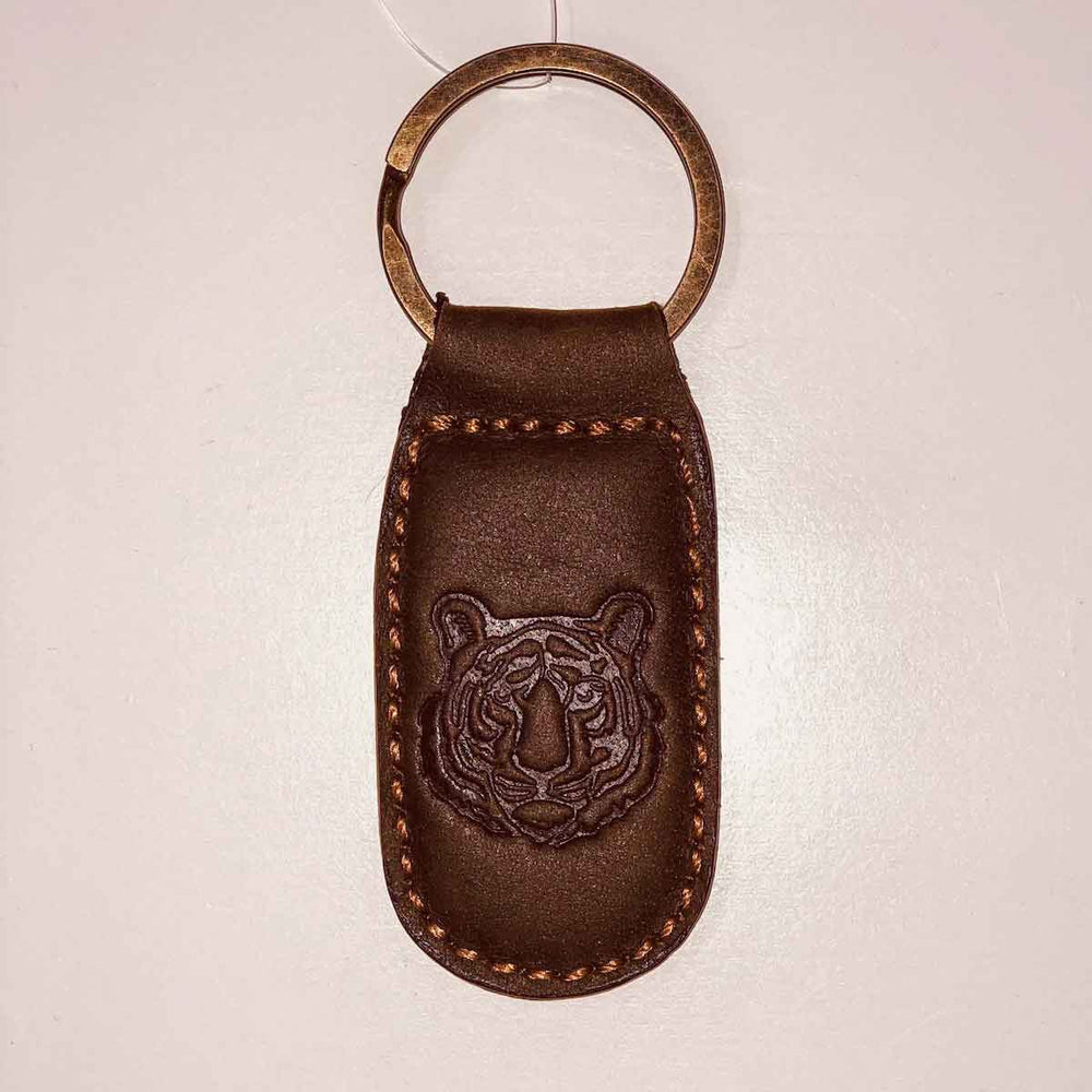 
            
                Load image into Gallery viewer, Tiger Leather Embossed Keychain
            
        