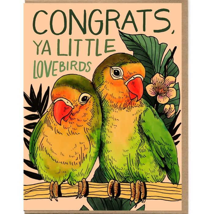 Congrats Ya Little Love Birds Card