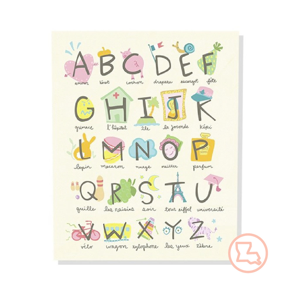 
            
                Load image into Gallery viewer, L&amp;#39;alphabet Francais 8x10 Print
            
        