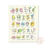 L'alphabet Francais 8x10 Print