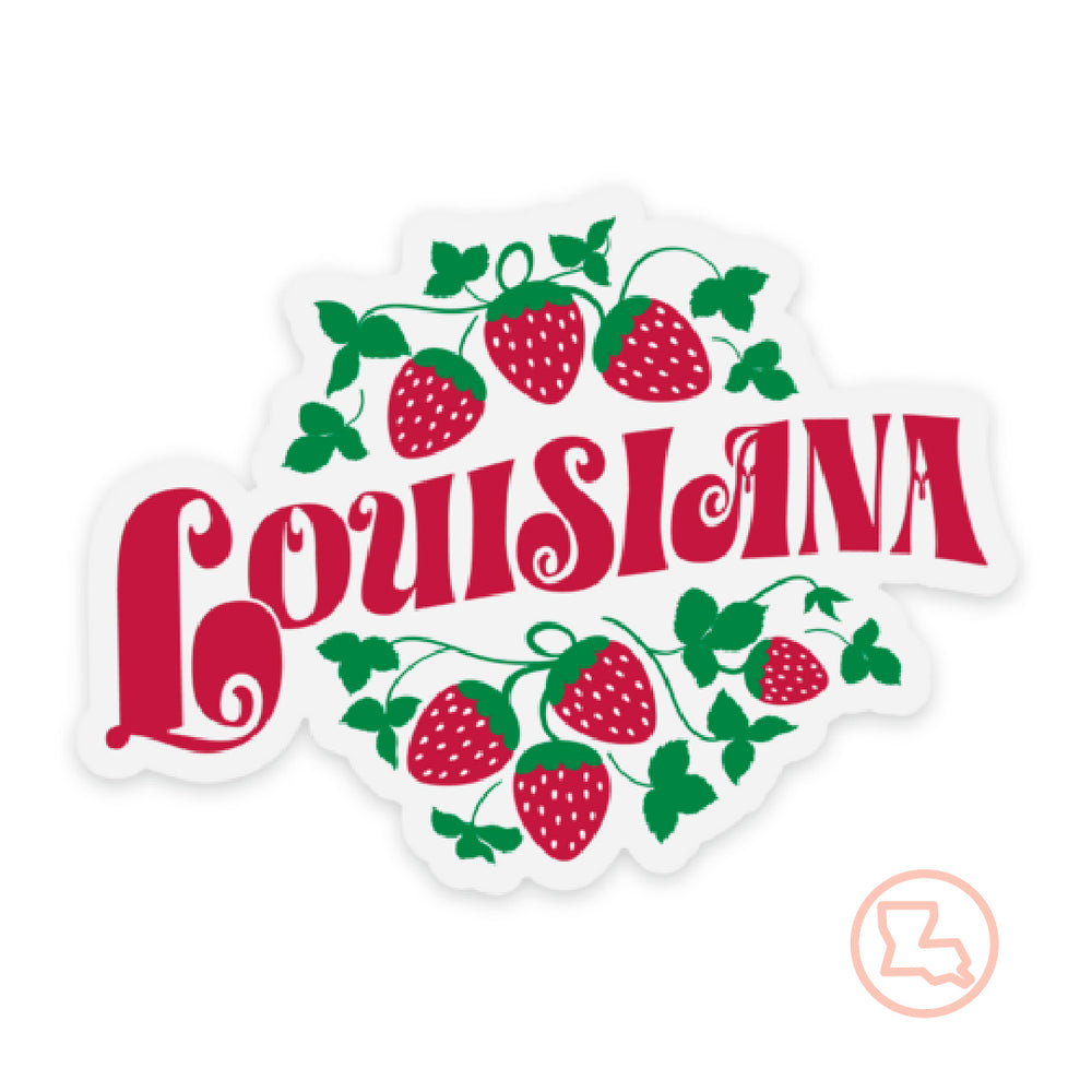 Louisiana Strawberry Sticker