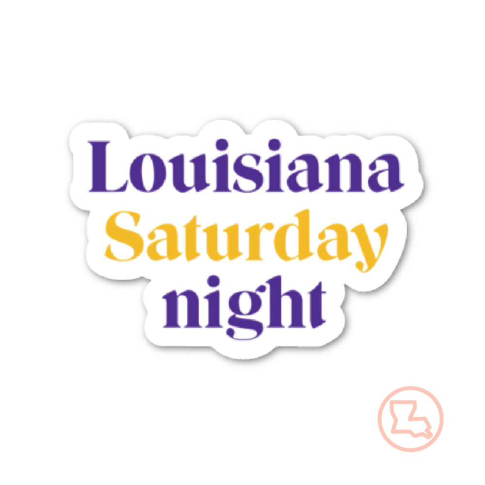 Louisiana Saturday Night Sticker