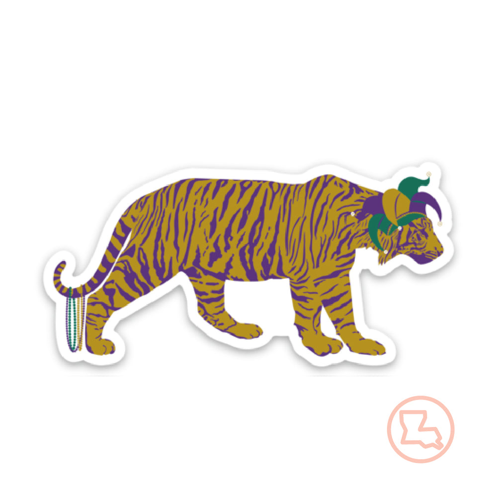 
            
                Load image into Gallery viewer, Easy Mardi Gras Tiger© | Sticker
            
        
