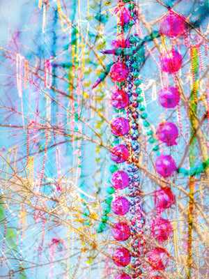 Mardi Gras Beads - 8x10 Metallic Print