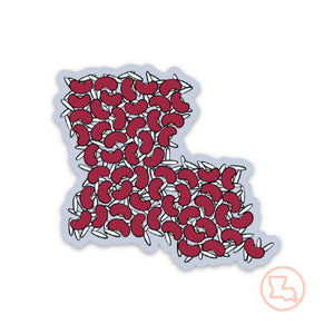 Louisiana Red Beans Sticker