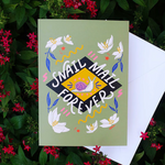 Aline Prints + Designs Snail Mail Forever Greeting Card