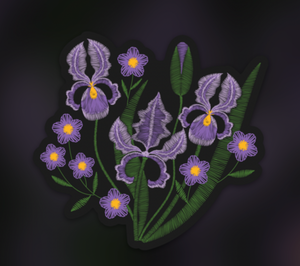Iris Botanicals Sticker