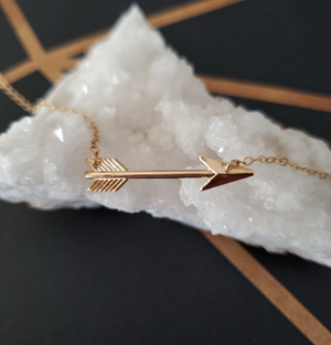 
            
                Load image into Gallery viewer, Gold Arrow Necklace
            
        