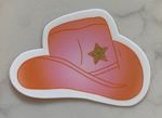 Pink Cowgirl Hat Sticker