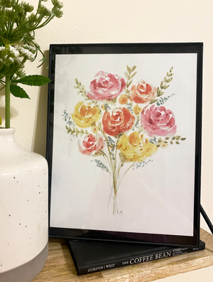 Bouquet Watercolor Print