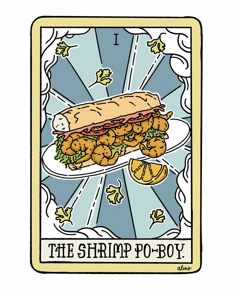 The Po-Boy: Tarot Card Print