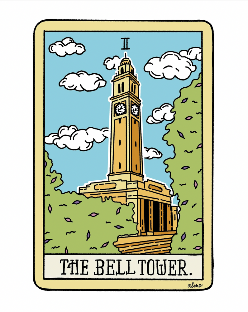 The Bell Tower: Tarot Card Print